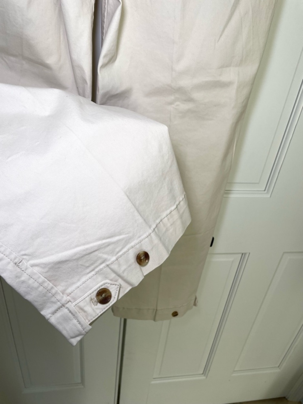 NWT Banana Republic Belted Utility Authentic Button hem Chino Size 6 Beige - Picture 6 of 13